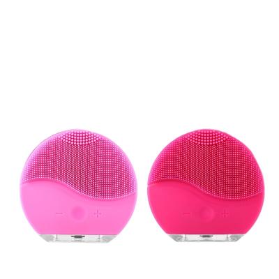 China Electronic Facial Brush Portable Silicone Acne Treatment Skin Care Brush Detergent Deep Cleansing for sale