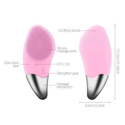 China Wholesale Mini Sonic Facial Brush Silicone Smart Clear Sonic Facial Acne Treatment Silicone Brush for sale