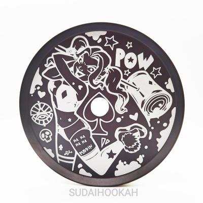 China 2022 Factory Direct Hot Sale Alpha X Stainless Steel Water Smoke Plate Russian Special LOGO Laser Plate for sale