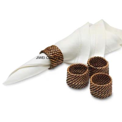 China Top Quality China Supplier Hotel Handmade Custom Restaurant Napkin Ring Rattan Napkin Ring for sale