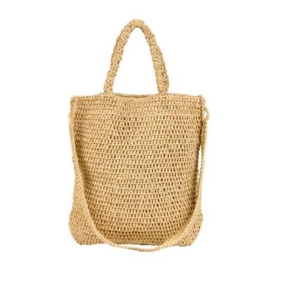 China Handmade Crochet PAPER Cross - Body Straw Paper Bag for Women for sale