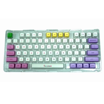 China Mechanical Keyboard Custom Dye Sublimation Custom Dual Color-mixed Keycaps Color-mixed Keycaps For Mechanical Keyboards for sale