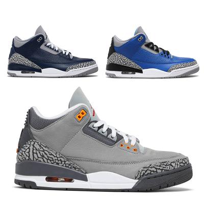 China High Quality Brand Men's Retro AJ3 Plus Size Fashion Air Cushion Sneakers Outdoor AJ3 Men's Basketball Shoes Cushioning for sale