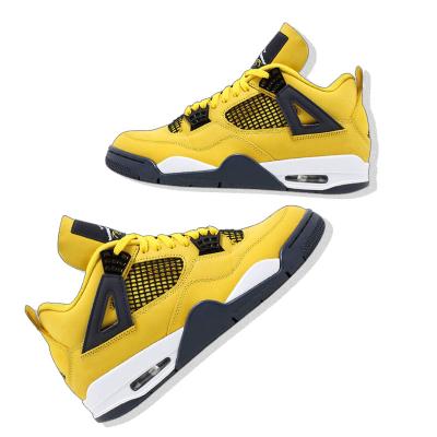 China Cushioning New Cool Cushioning Basketball Shoes Men's Casual Shoes Running Shoes Fashion Summer AJ4 Trend Breathable Sneakers for sale