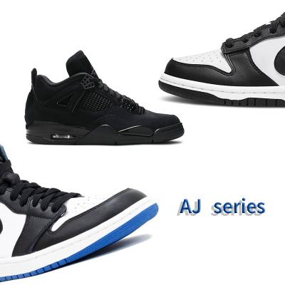 China Cushioning Brand Sports Shoes Air Brand Force 1 Men And Women's Sports Shoes SB Damping Low High Quality AJ Retro 4s Basketball Shoes for sale