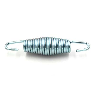 China Professional Factory Custom Extension Spring Spiral Plated Blue Zinc 6Mm Wire Diameter Swing Spring for sale