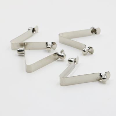 China Apartment ; Leaf ; Flat V Shape Spring Clip Button Staple for sale