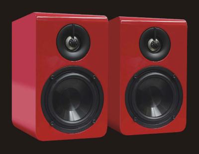 China Factory cheap high quality two way china mini bookshelf 2.0 stereo speaker for music black for sale