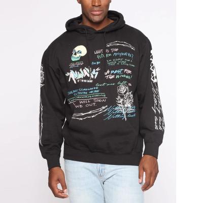 China Custom Printing Pullover Mens 100% Cotton Pullover Hoodies Sweatshirts for sale