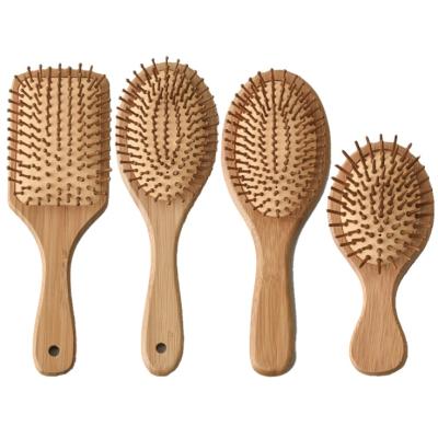 China Wholesale Customized Bamboo Hair Comb Brush Waterproof Eco-friendly Wood Massage Good Quality for sale