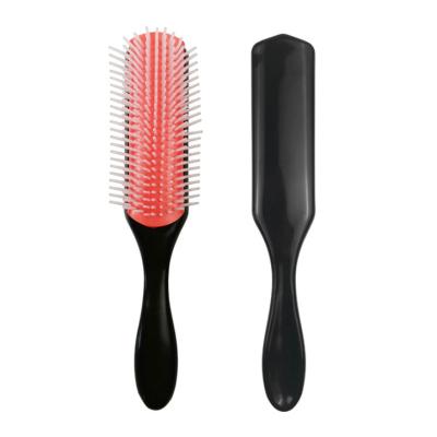 China Classic 100% Decomposed Eco-friendly Material Styling Brush 9 Rows Hair Brush For Drying And Styling Detangling 7 Rows Comb for sale