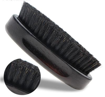 China Hot Selling Amazon OEM 100% Natural Wooden Shaving Brush Boars Stiffens Men's Wooden Beard Brush for sale