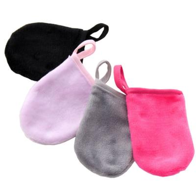 China Custom Viable High Quality Micro Face Glove Makeup Remover Multipurpose Cleansing Glove Fiber for sale