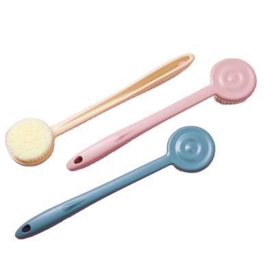 China Long Handle Low Price Durable Silicone Bath Brush Long Handle Shower Massage Brush For Sale for sale