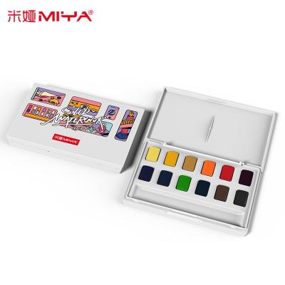 China KIDS/STUDENTS/ARTIST watercolor paint set, himi miya, 24 colors for sale