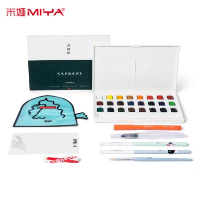 China Art Painting Professional 24 Colors Watercolor Paint Washable Non-Toxic Solid Set for sale