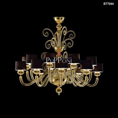 China Modern Large Hotel Murano Glass Crystal Lighting Designer Lamp Chandelier for sale