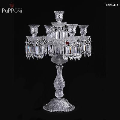 China Classic 5 Classic Sconce Crystal Candelabra for sale