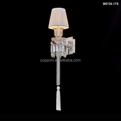 China French EUROPEAN Classic Single Wall Light Crystal Sconce for sale