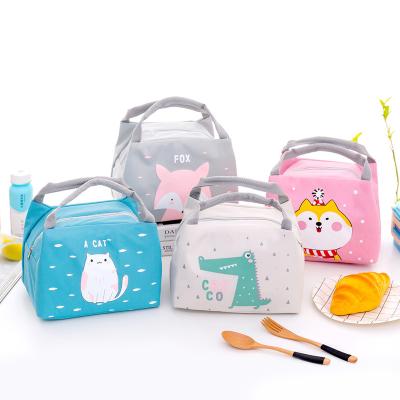 China Waterproof Cartoon Printing Gift Lunch Bag For Kids Children Thermal Lunch Box Bento Bag for sale