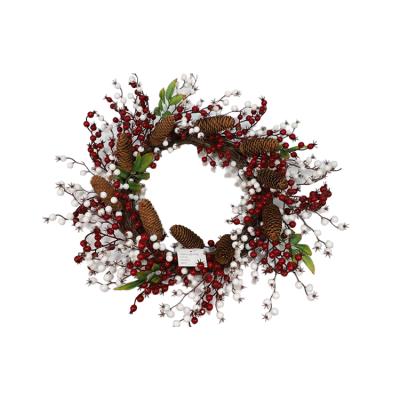 China Quick Delivery Artificial Flower Garland Mini Holiday Christmas Wreath Door of Christmas Delivery for Decoration for sale