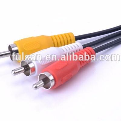 China Cheap Price 3RCA Male Audio Video Speaker Cables for sale