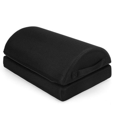 China Anti-static Hot Selling Amazon Cylinder Leg Cushion Memory Foam Knee Support Pillow Half Foot Rest Under Desk Cushion for sale