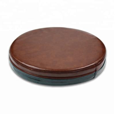 China High Quality Anti-bacteria High Flexible Floor Round PU Leather Meditation Cushion for sale