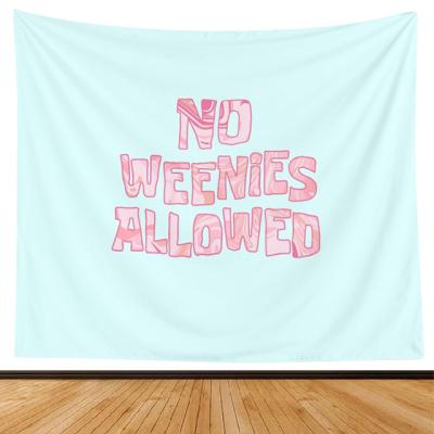 China Seamless wholesale no weenies allowed tapestry custom print baby cave tapestry korean european city tapestry for sale