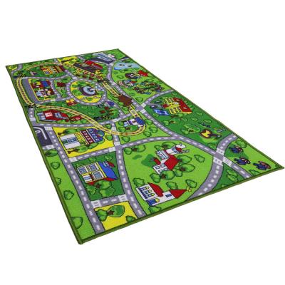 China Wholesale Custom Eco-Friendly Creative Washable Mat Kids Play Mat Kids Play To Learn Floor Mat Funny Cute Living Room for sale