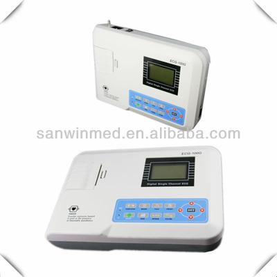 China Plastic CE Approved Hospital Use Portable Single Channel ECG Machine for sale