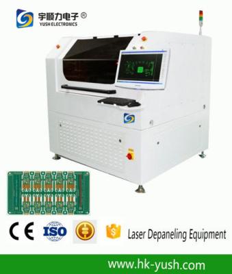 중국 450*430 Mm 15W UV PCB 분리기/FR4 널 레이저 Depaneling 장비 ±20 μM 정밀도 판매용