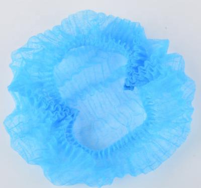 China Hotel Hair Head Cook PE Nonwoven Disposable Head Shower Cap for sale