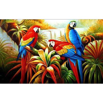 China American Style DM204 yiwu 5d diy supplier landscape picture canvas prints paintings for sale mosaic handmade parrot diamond dot painting kits for sale