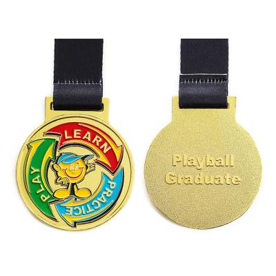 China Wholesale Metal Marathon Finisher 3D Europe Factory Medal School Playball Running Medals And Trophies Winner Award Customized Medal for sale