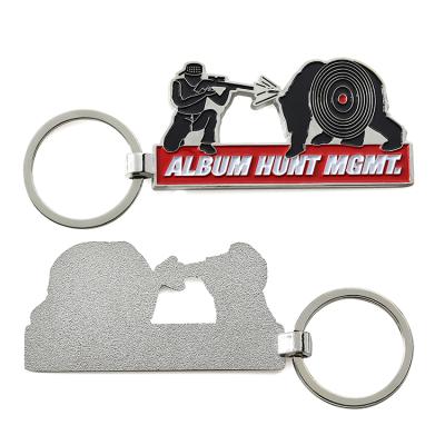 China Promotional OEM Factory Design Metal Key Ring 3D Logo 3D Enamel Keychain Promotional HSQ Gifts Key Chain for sale