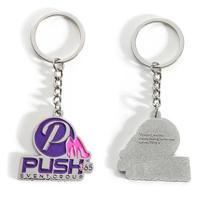 China Promotional Gifts OEM Factory Price Best Quality Customize Metal Soft Logo Key Ring Company Logo Enamel Key Chain for sale