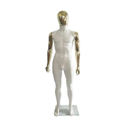 China Environmental Factory Fashion Mannequin Plastic Head With Wigs And Half Full Body Male Mannequin Body For Sale for sale