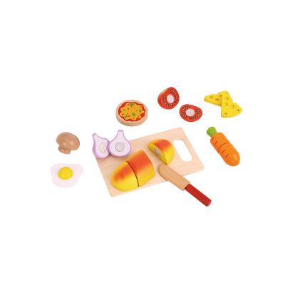 China 2020 Colorful/Safe/Environmental New Design Cutting Wooden Food Kitchen Toy For Kids for sale