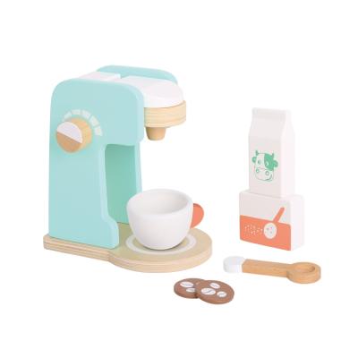 China 2021 New Games Creative Colorful/Safe/Environmental Coffee Set Kitchen Toy Sets Wooden Toy For Kid for sale