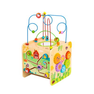 China Hot Sale Colorful/Safe/Environmental Baby Kids Play Game Cube Center - Wooden Farm Educational Toys for sale