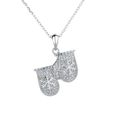 China Hot Hiphop Bling Boxing G Love Men's Cubic Zircon Necklace 925 Silver Rope Pendant Chain Hip Hop Jewelry for sale