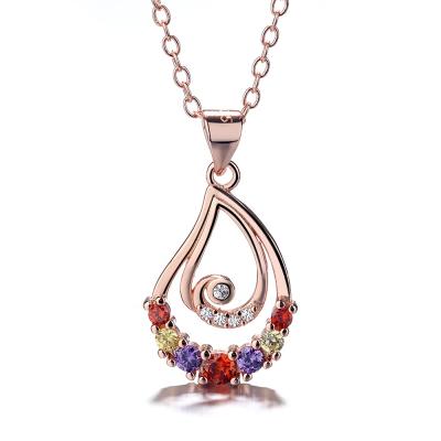 China CLASSIC 925 Sterling Silver Fashionable End Exquisite Pendant Necklace for sale