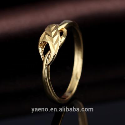 China CLASSIC Wholesale Low Price Rings 24K Gold Plated Cutting Sheet Copper Metal Rings for sale