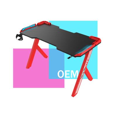 China Other factory red custom wholesale led fibert tall lights carbon spells game desks for sale