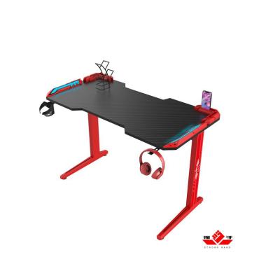 China Other Strong E-sports Gaming Office Home Office Desk With RGB Led Lights Computer Desk for sale