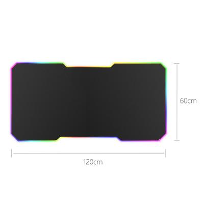 China Rainbow 7 Color/1 Mode LED Gaming Sublimation Mousepad RGB Customizable PC Gaming Soft Top Pad OEM Status Style Rubber Customizable Rubber Enjoy Gaming Mat design mouse for sale