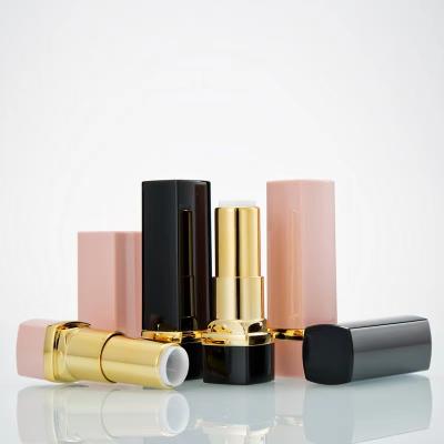 China Factory Wholesale Cosmetic Mini Square Black Pink 12.1mm Luxury Lipstick Tube Container for sale