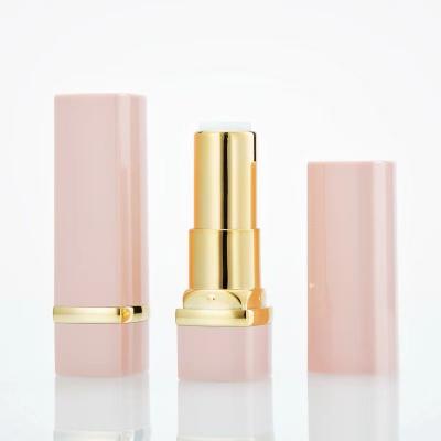 China Luxury Cosmetics Packaging Containers Custom Empty Pink Lipstick Tube Square Tube Lipstick Private Logo for sale