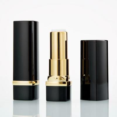 China Cosmetic Free Samples In Square Small Cosmetic Makeup 3g Black Tube Small Pink Lipstick Tube 12.1mm for sale